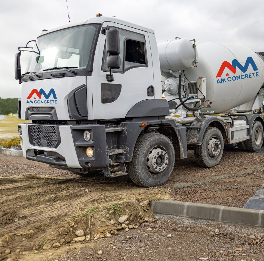 AM CONCRETE used for construction of a building