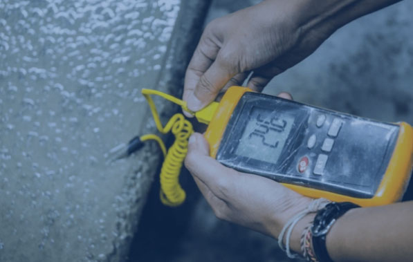 Temperature control concrete